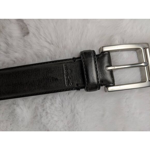 Polo Ralph Lauren Men's Black‎ Genuine Leather Dress Belt Size 38/95 - Picture 6 of 8